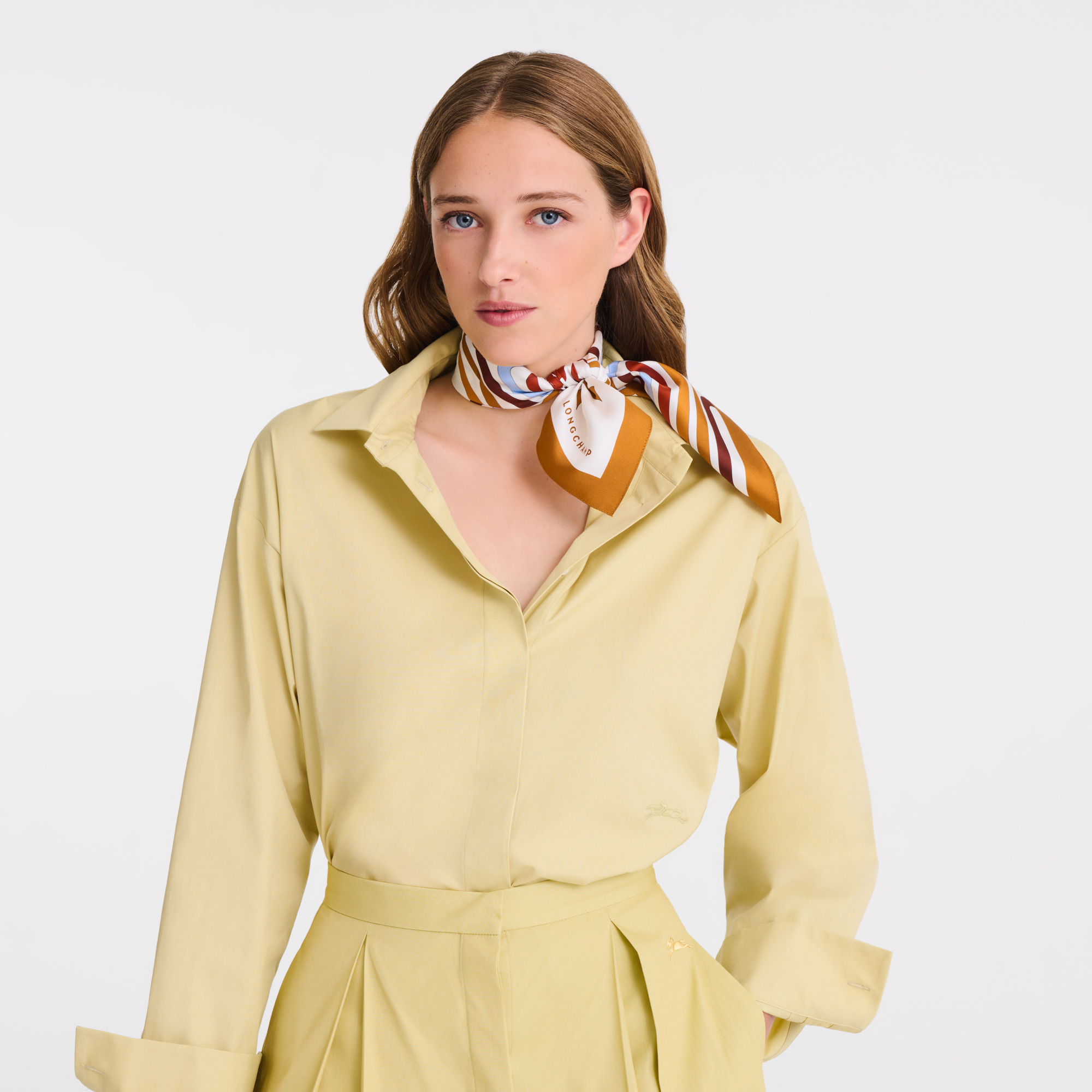 Sciarpa in seta Longchamp Rubans 50